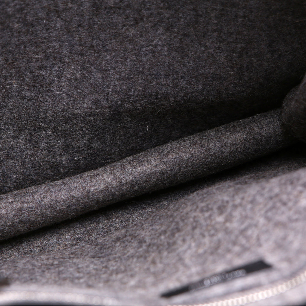 Saint Laurent Rive Gauche Vertical Felt Tote Bag Grey