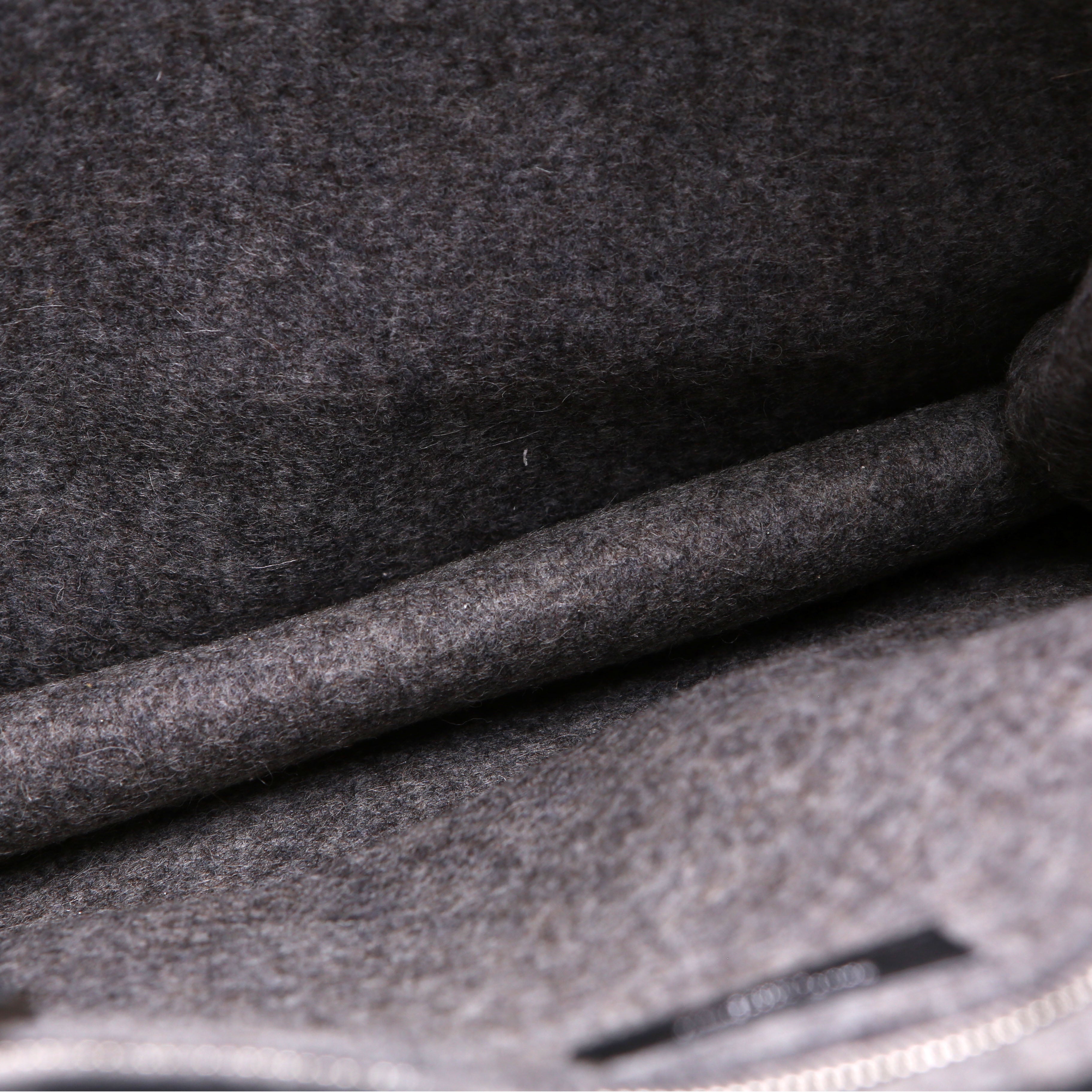 Saint Laurent Rive Gauche Vertical Felt Tote Bag Grey
