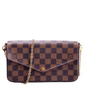 Louis Vuitton Pochette Felicie Damier Ebene Red