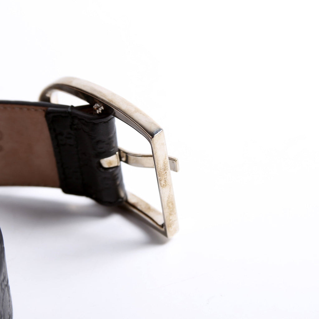 Gucci 449716 Microguccissima Belt Size 85/34 Black