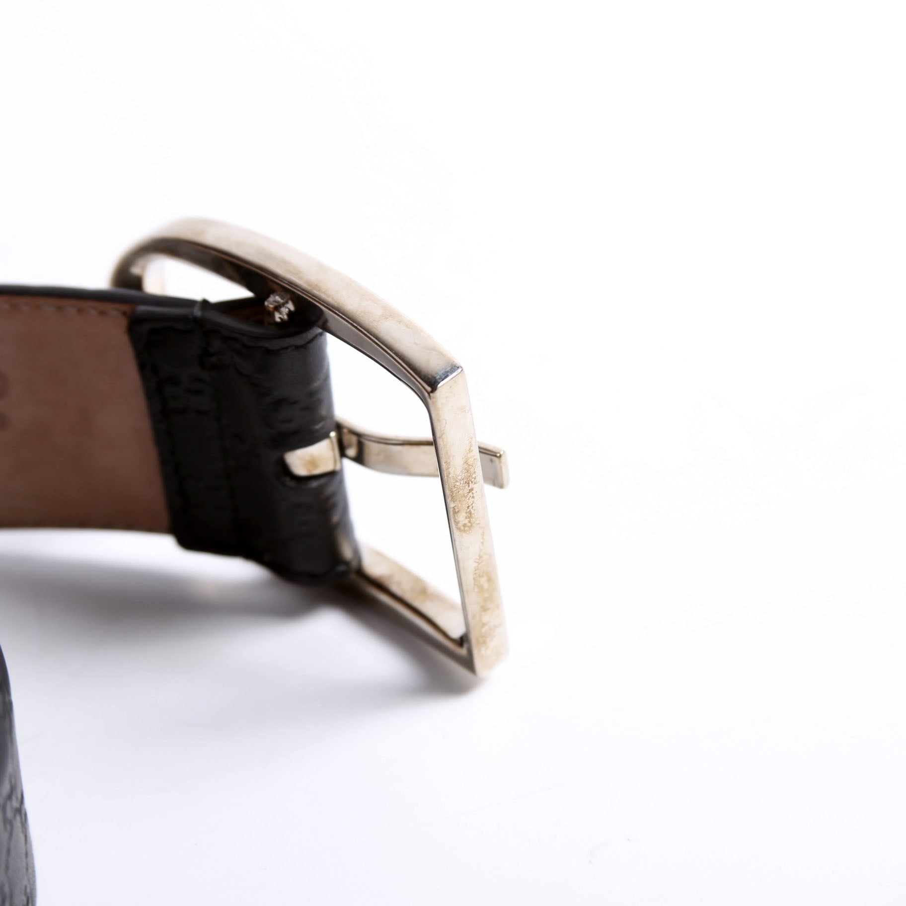 Gucci 449716 Microguccissima Belt Size 85/34 Black