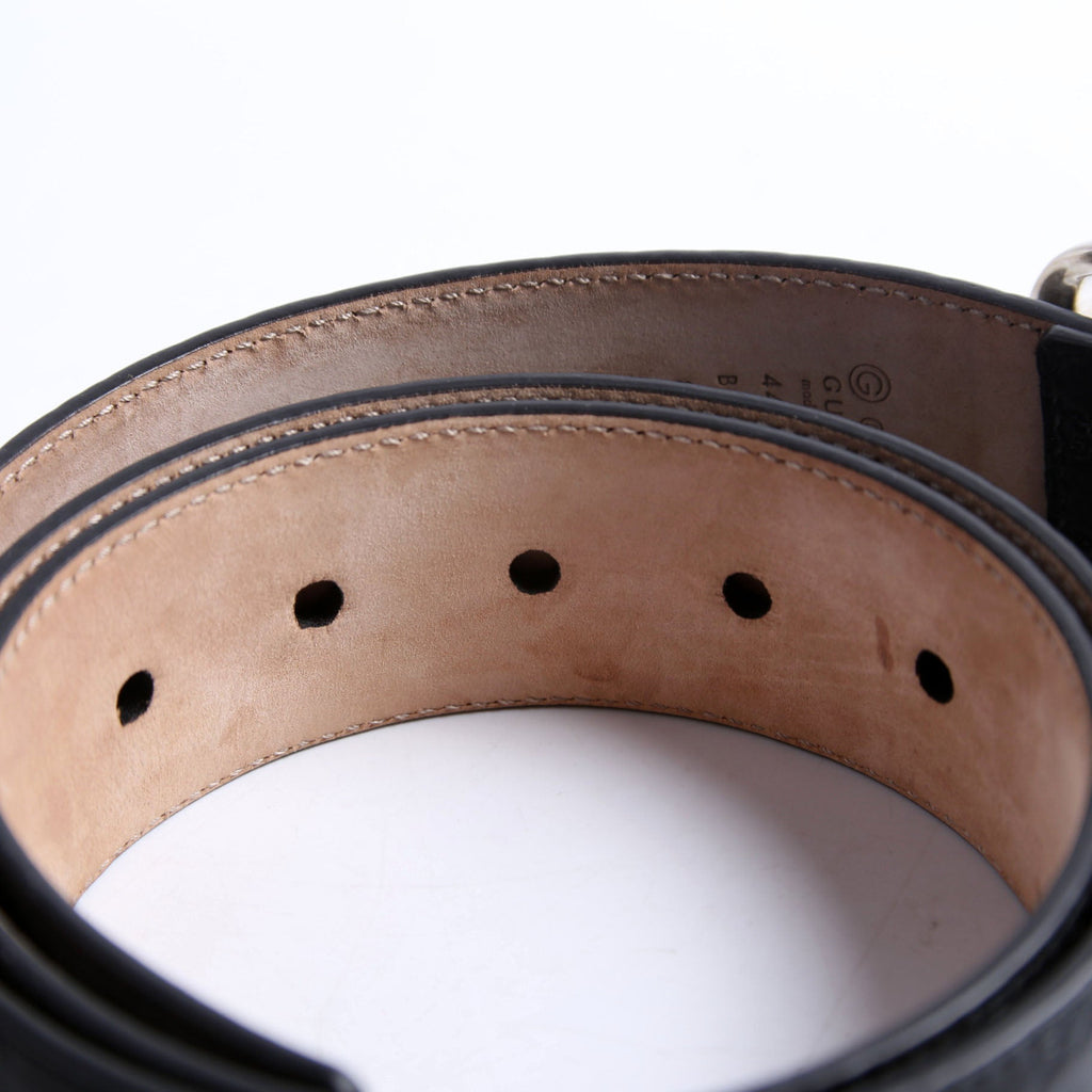 Gucci 449716 Microguccissima Belt Size 85/34 Black