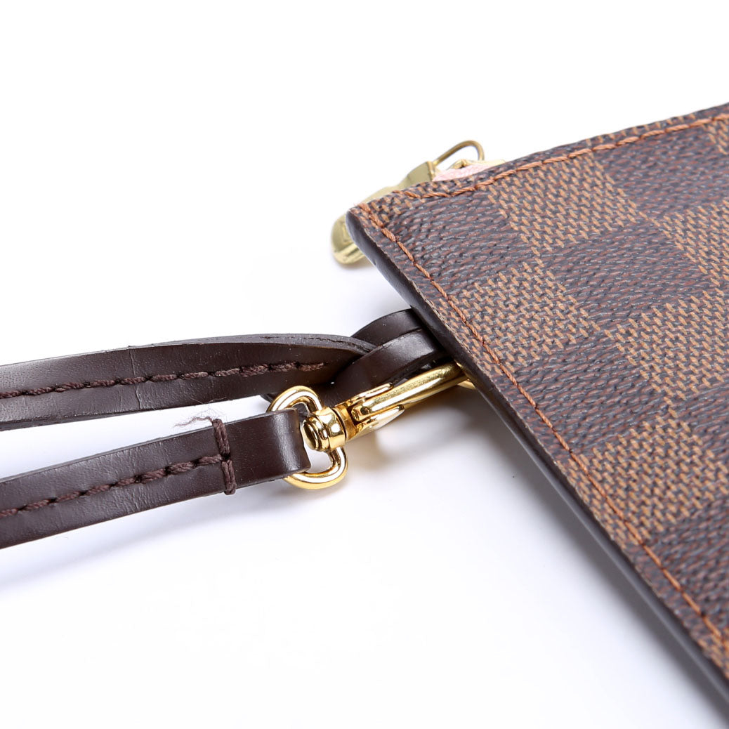 Louis Vuitton Pochette Only Damier Ebene Neverfull Pink