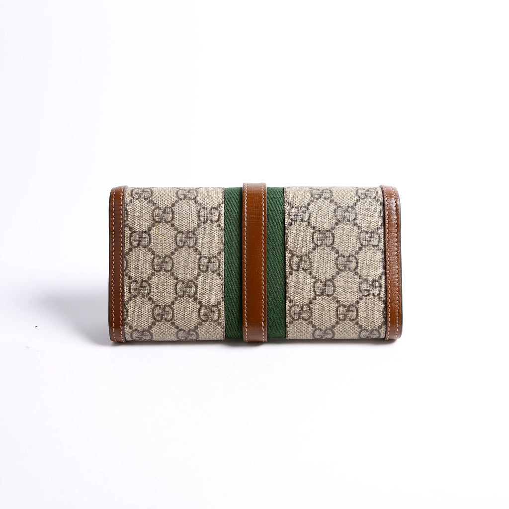 Gucci 652681 Jackie 1961 Chain Wallet Brown