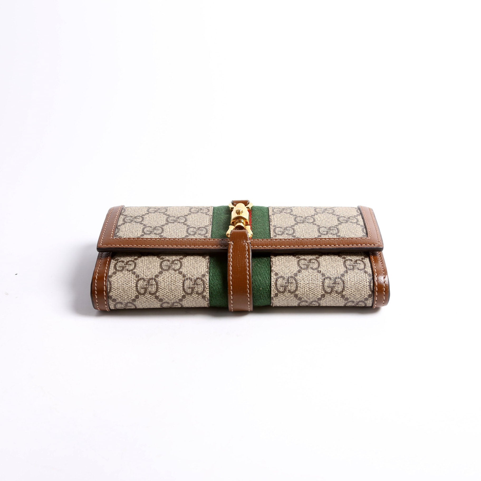 Gucci 652681 Jackie 1961 Chain Wallet Brown