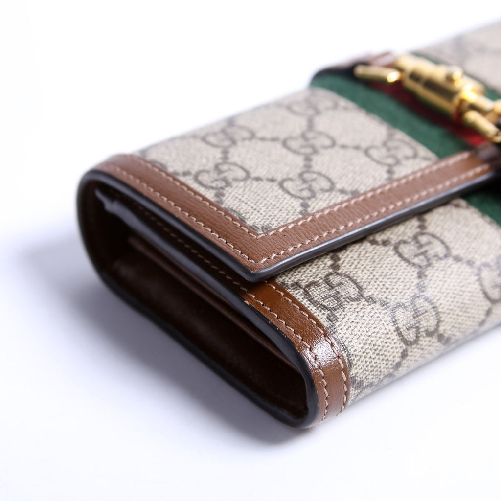 Gucci 652681 Jackie 1961 Chain Wallet Brown