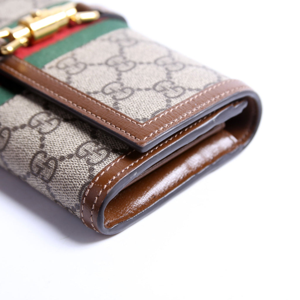 Gucci 652681 Jackie 1961 Chain Wallet Brown