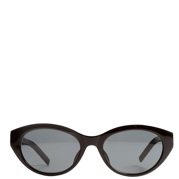 Saint Laurent SL M148/F Round Cat-Eye Sunglasses Black