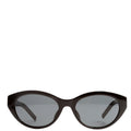 Saint Laurent SL M148/F Round Cat-Eye Sunglasses Black