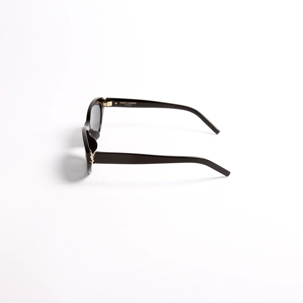 Saint Laurent SL M148/F Round Cat-Eye Sunglasses Black