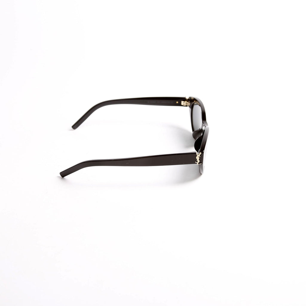 Saint Laurent SL M148/F Round Cat-Eye Sunglasses Black