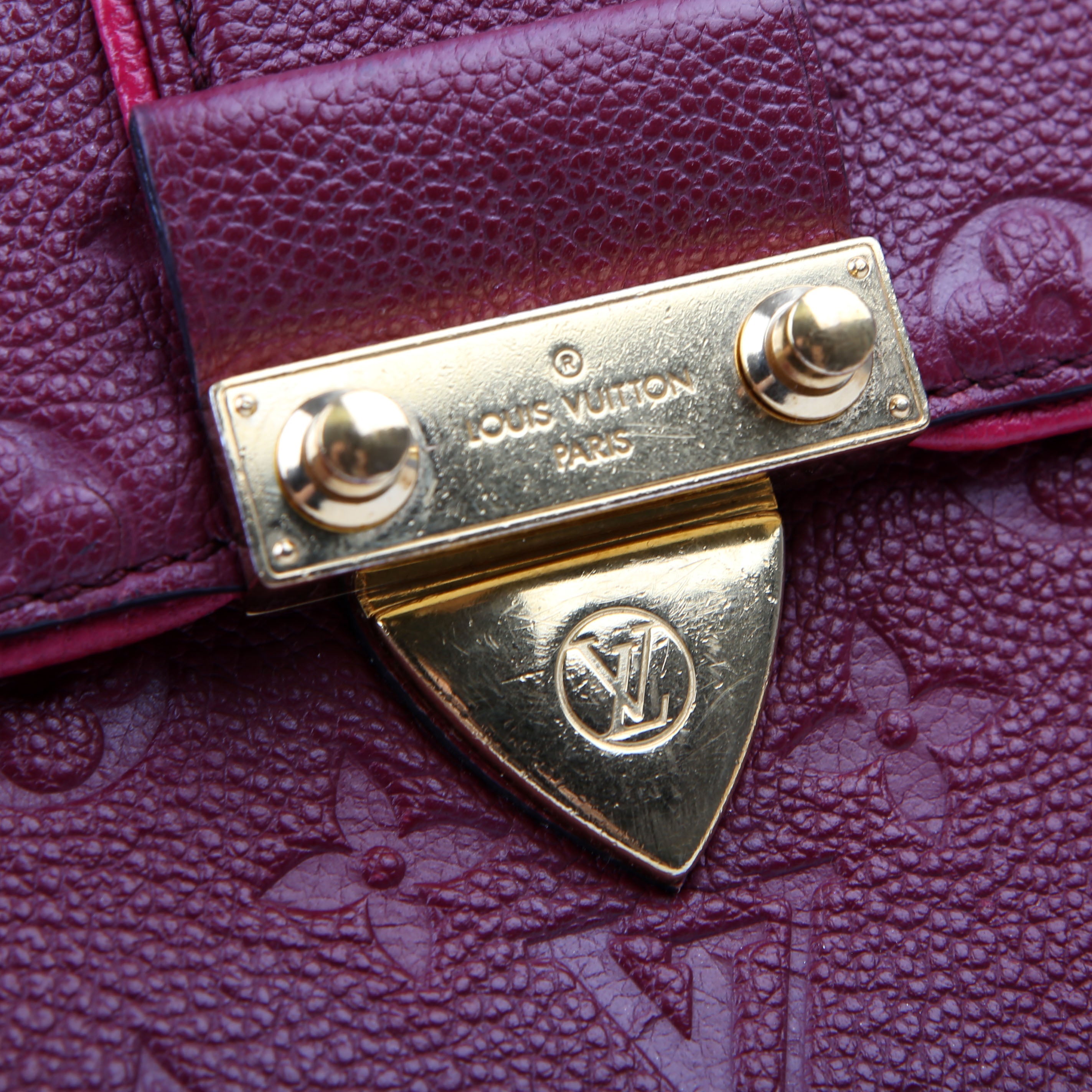 Louis Vuitton Saint Sulpice PM Empreinte Burgundy/Pink