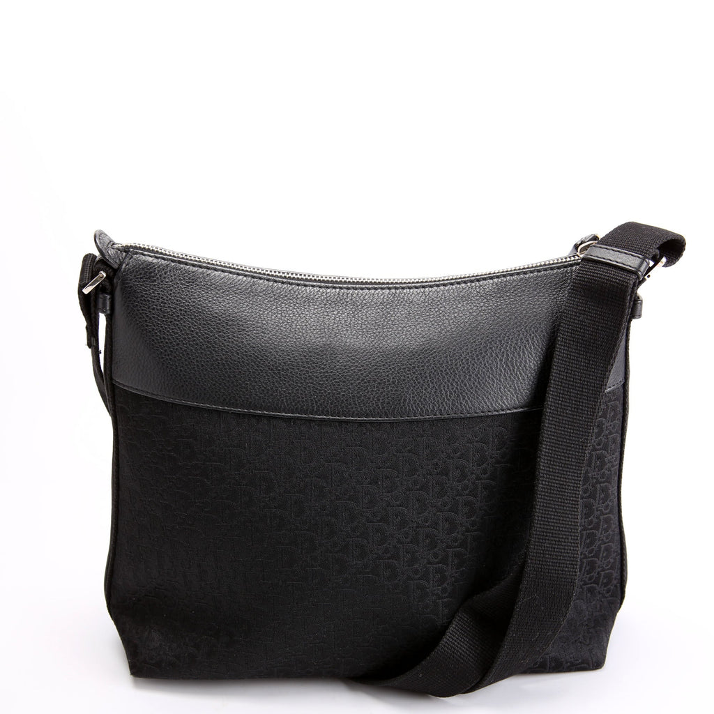 Christian Dior Street Chic Trotter Canvas Messenger Black/Silver