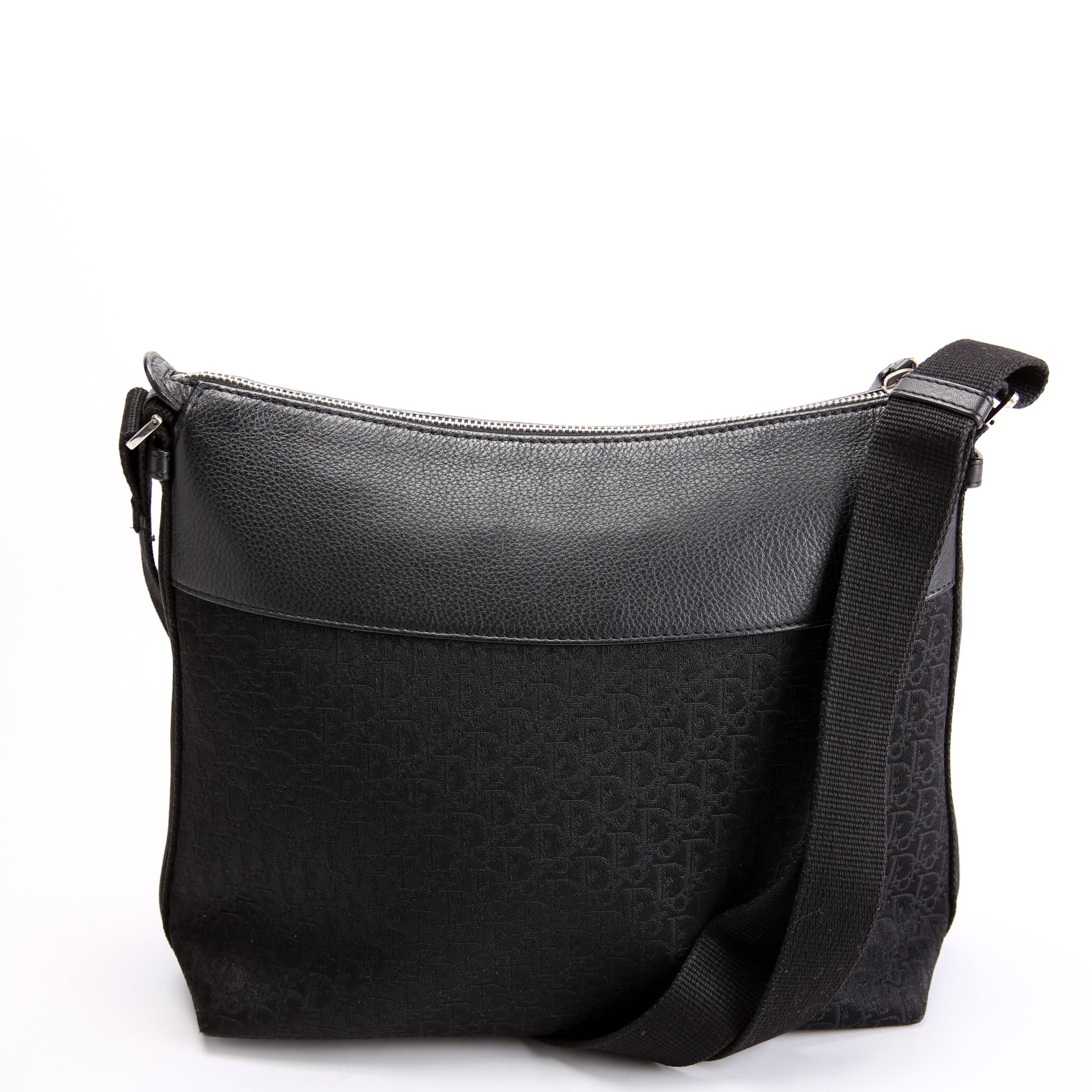 Christian Dior Street Chic Trotter Canvas Messenger Black/Silver