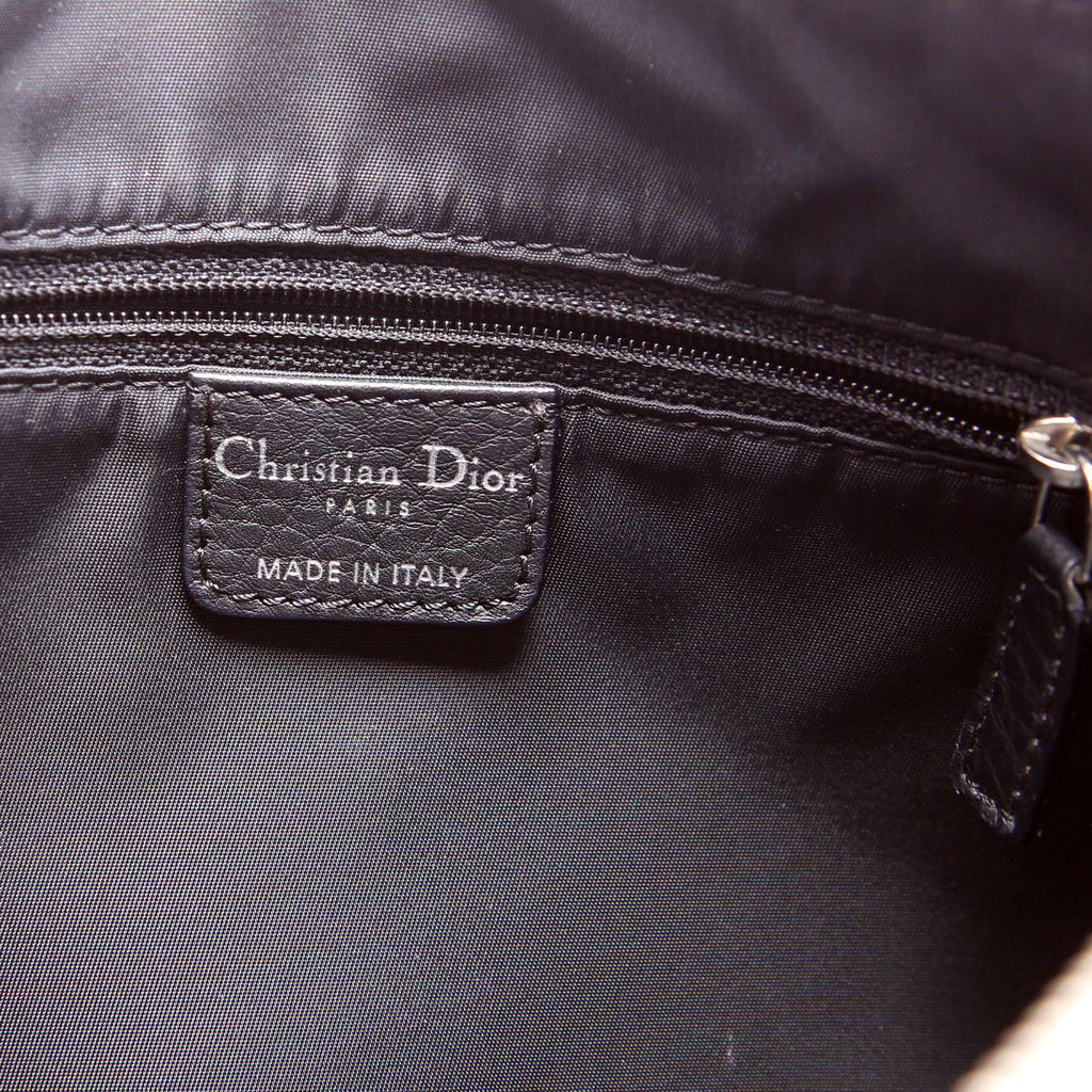 Christian Dior Street Chic Trotter Canvas Messenger Black/Silver