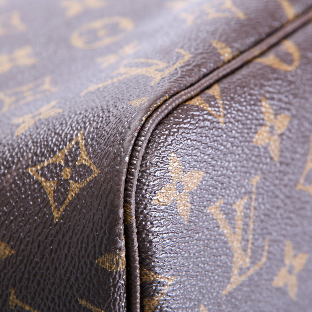 Louis Vuitton Neverfull With Wallet MM Monogram Pink