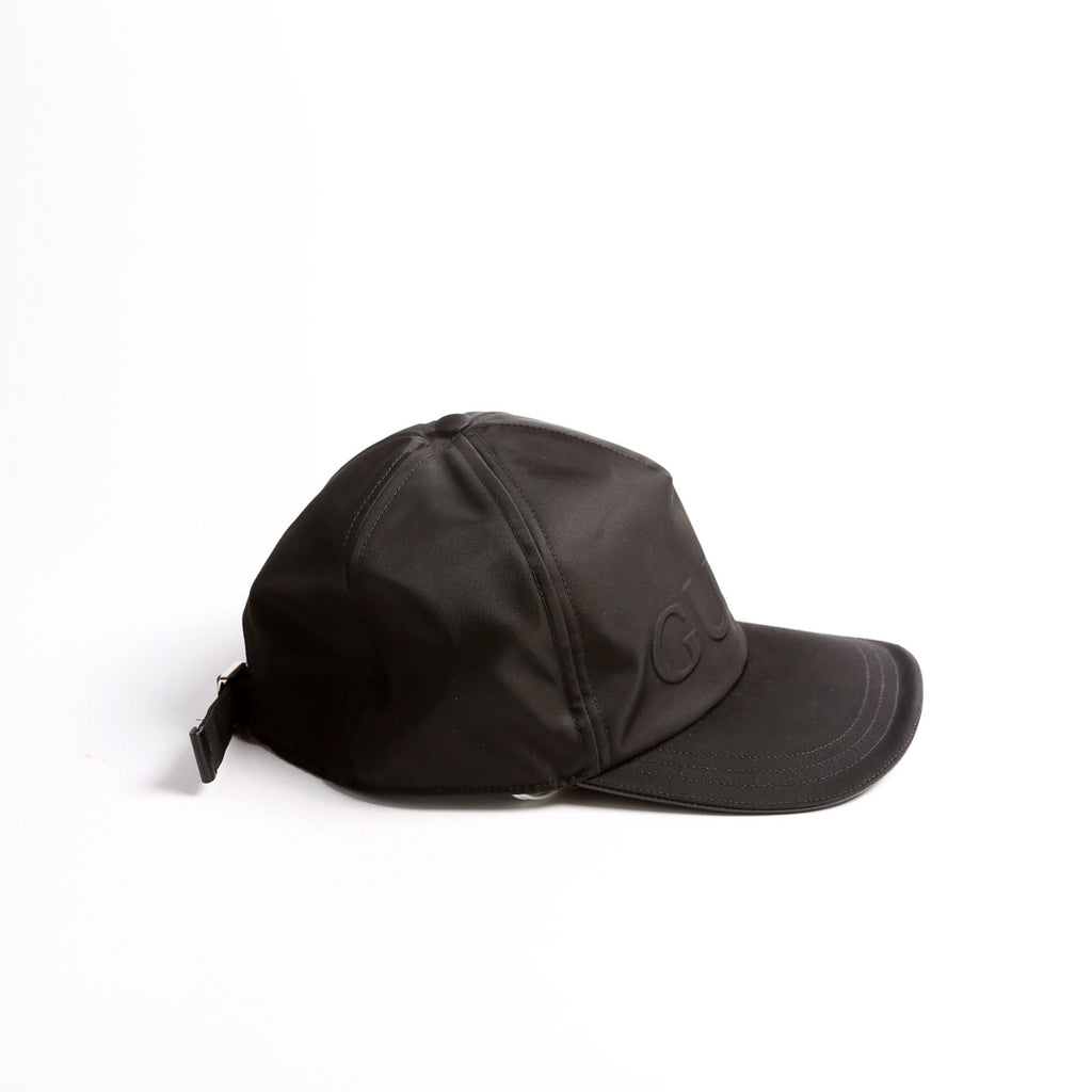 Gucci 813461 Logo Nylon Baseball Cap Size Large