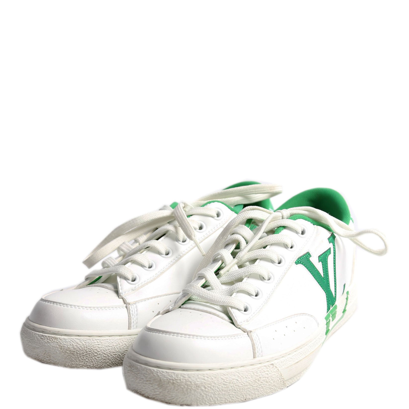 Louis Vuitton Charlie Leather Sneakers Size 36.5 White
