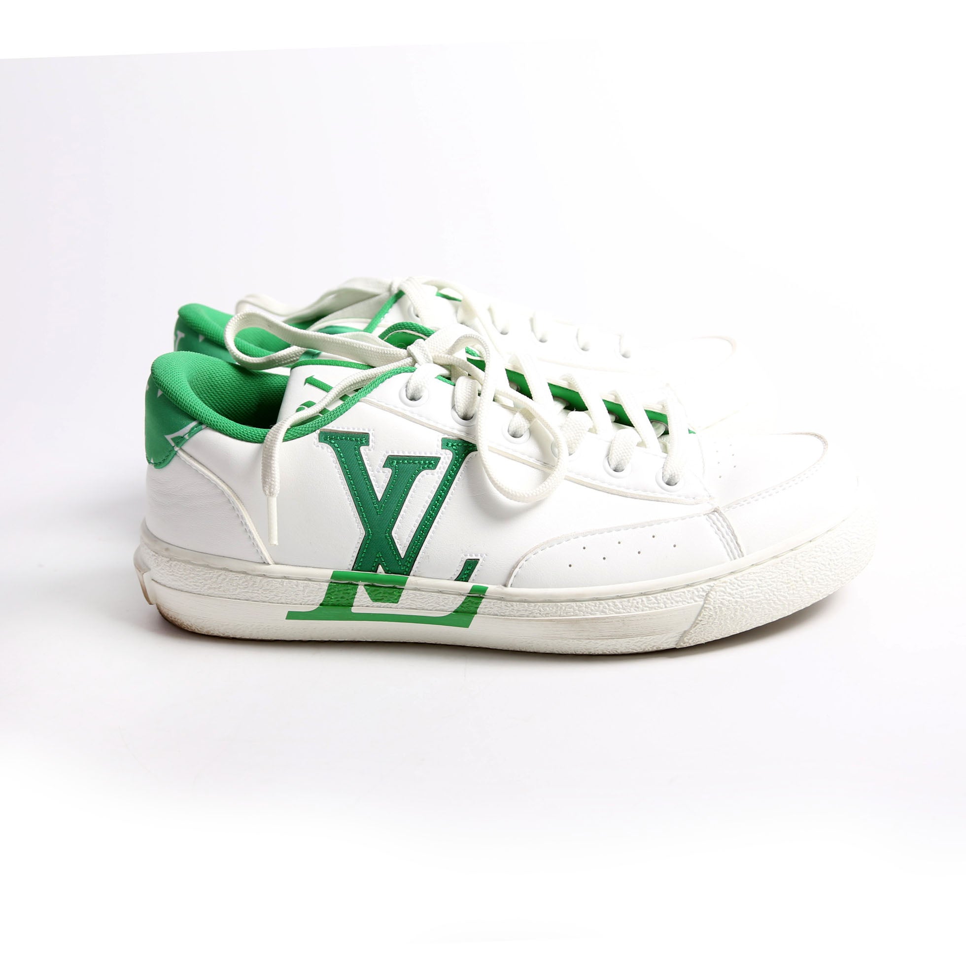 Louis Vuitton Charlie Leather Sneakers Size 36.5 White