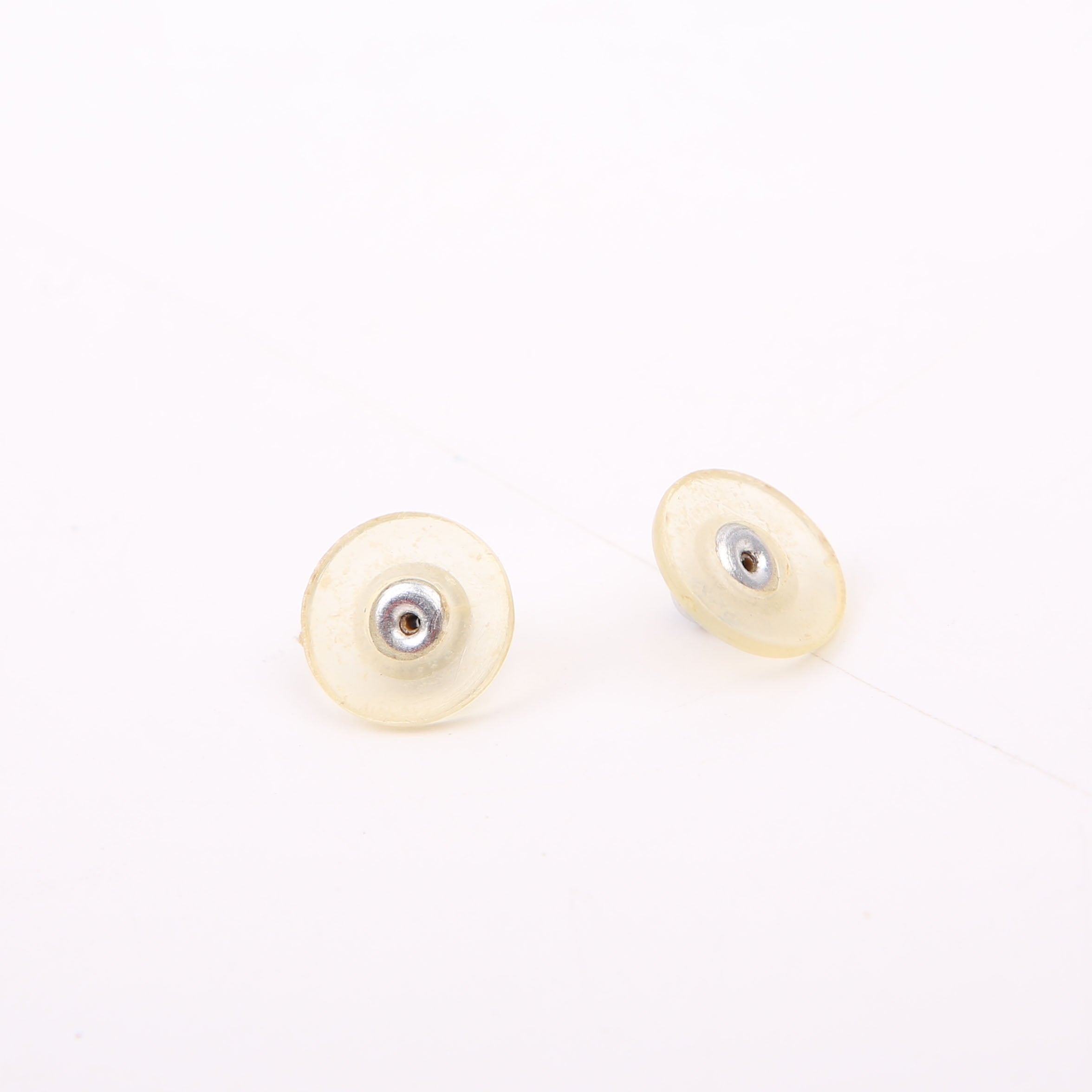 Chanel CC Logo Button Stud Earrings