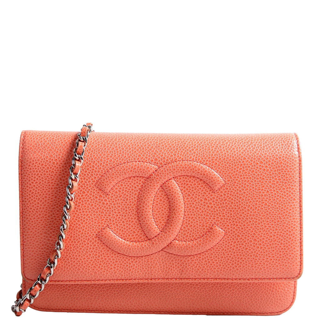 Chanel WOC Timeless CC Caviar Coral