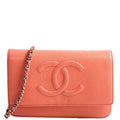 Chanel WOC Timeless CC Caviar Coral