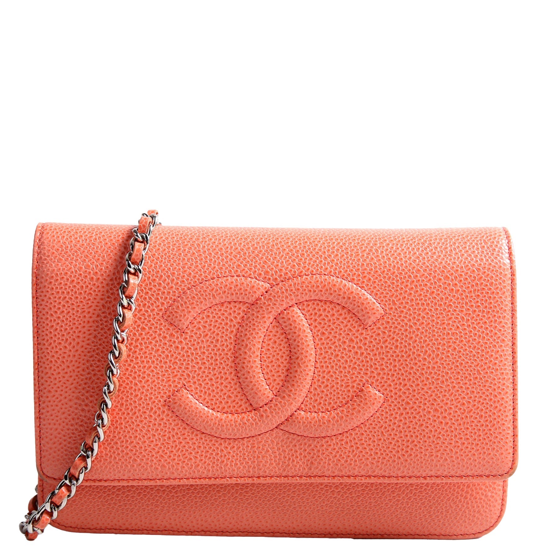 Chanel WOC Timeless CC Caviar Coral