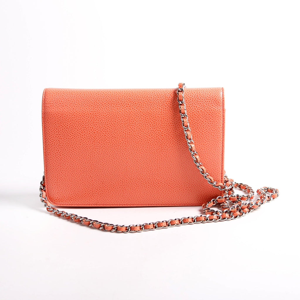 Chanel WOC Timeless CC Caviar Coral