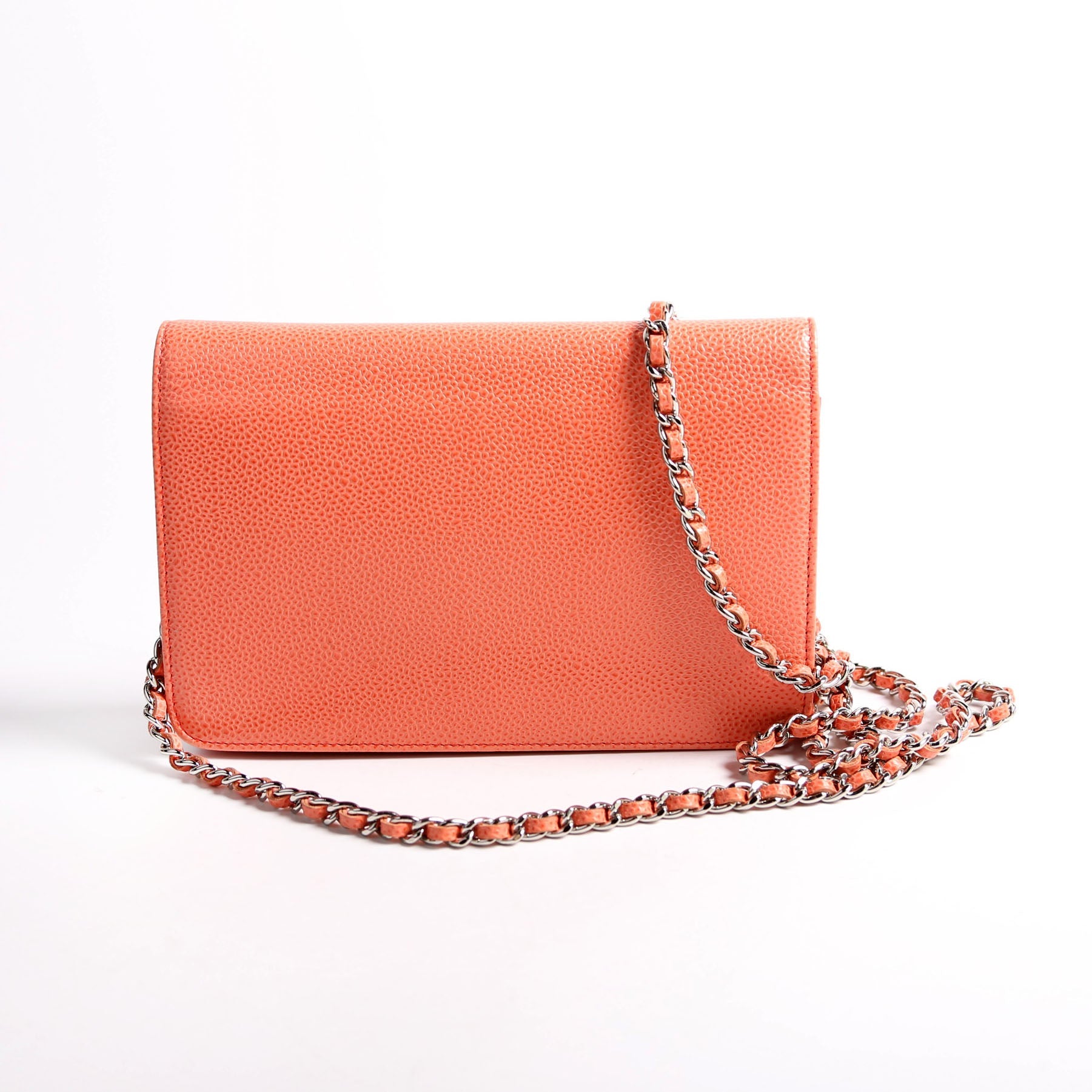 Chanel WOC Timeless CC Caviar Coral