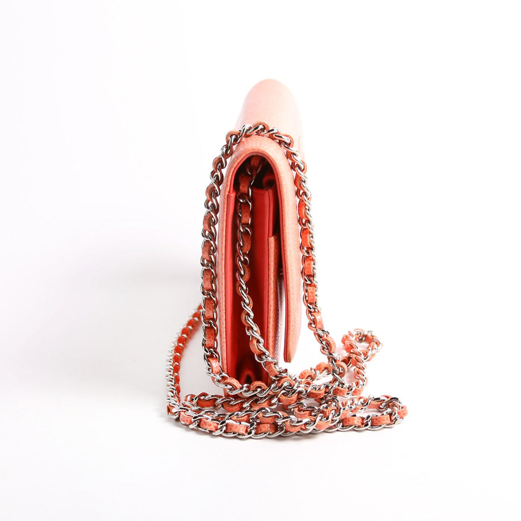 Chanel WOC Timeless CC Caviar Coral