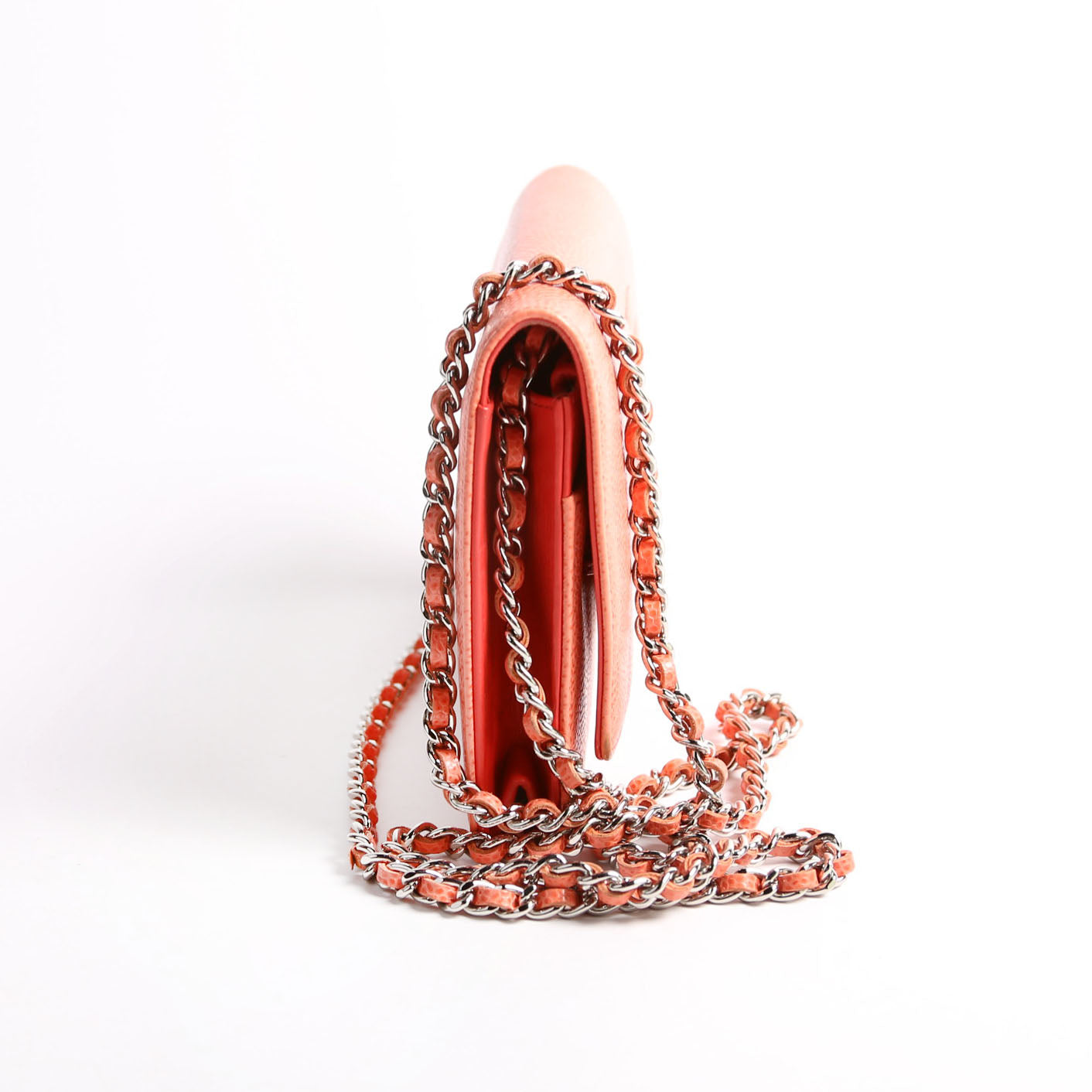 Chanel WOC Timeless CC Caviar Coral