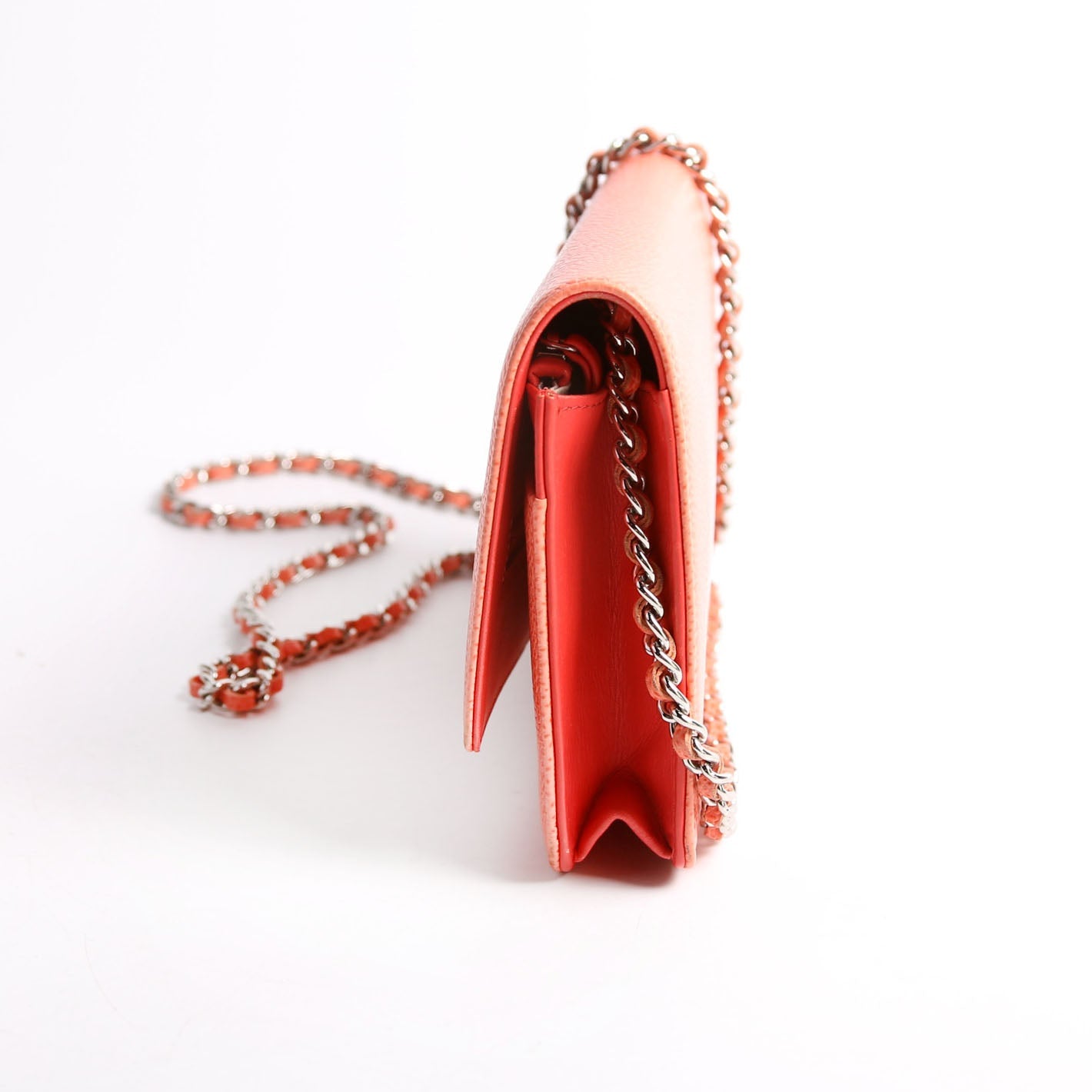 Chanel WOC Timeless CC Caviar Coral