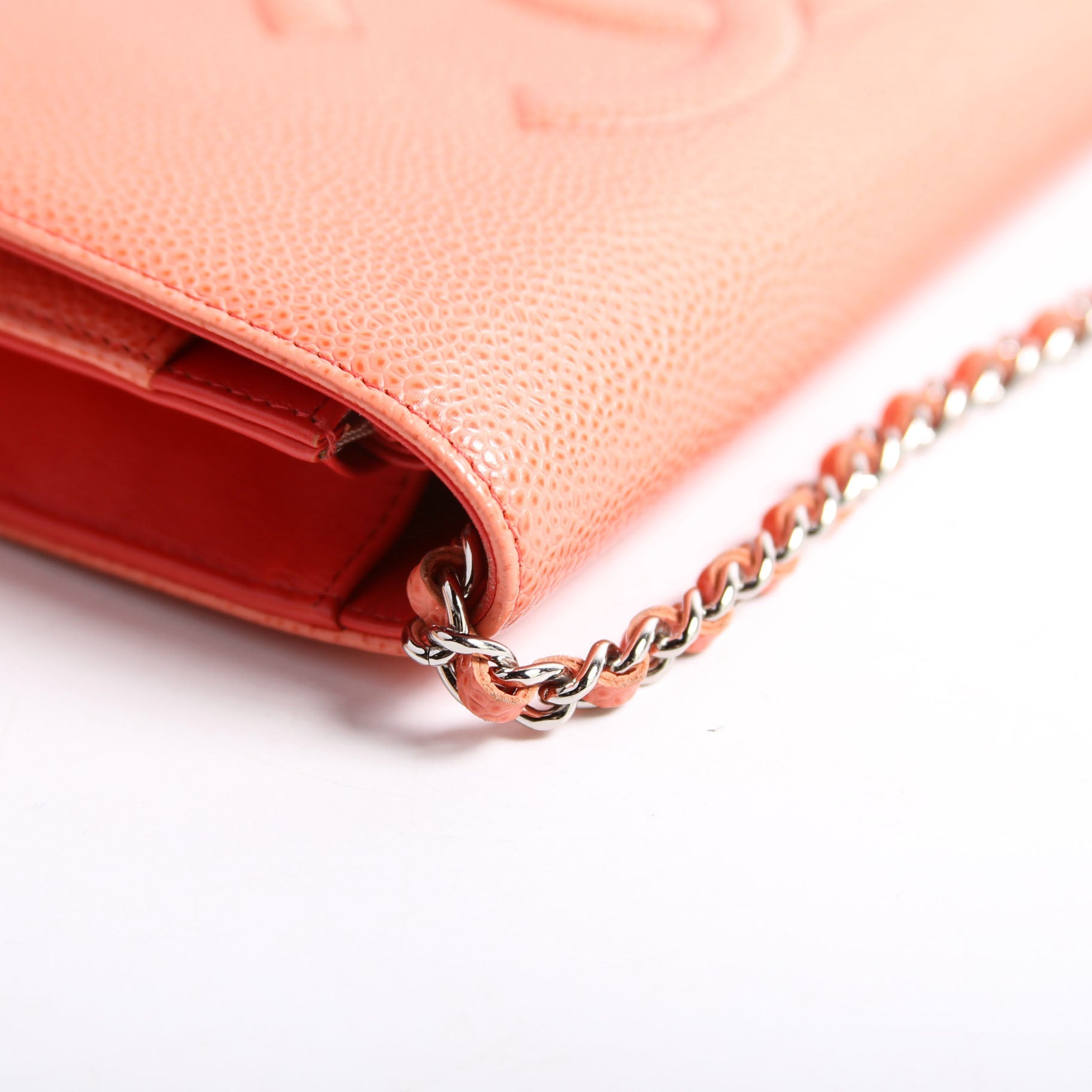 Chanel WOC Timeless CC Caviar Coral
