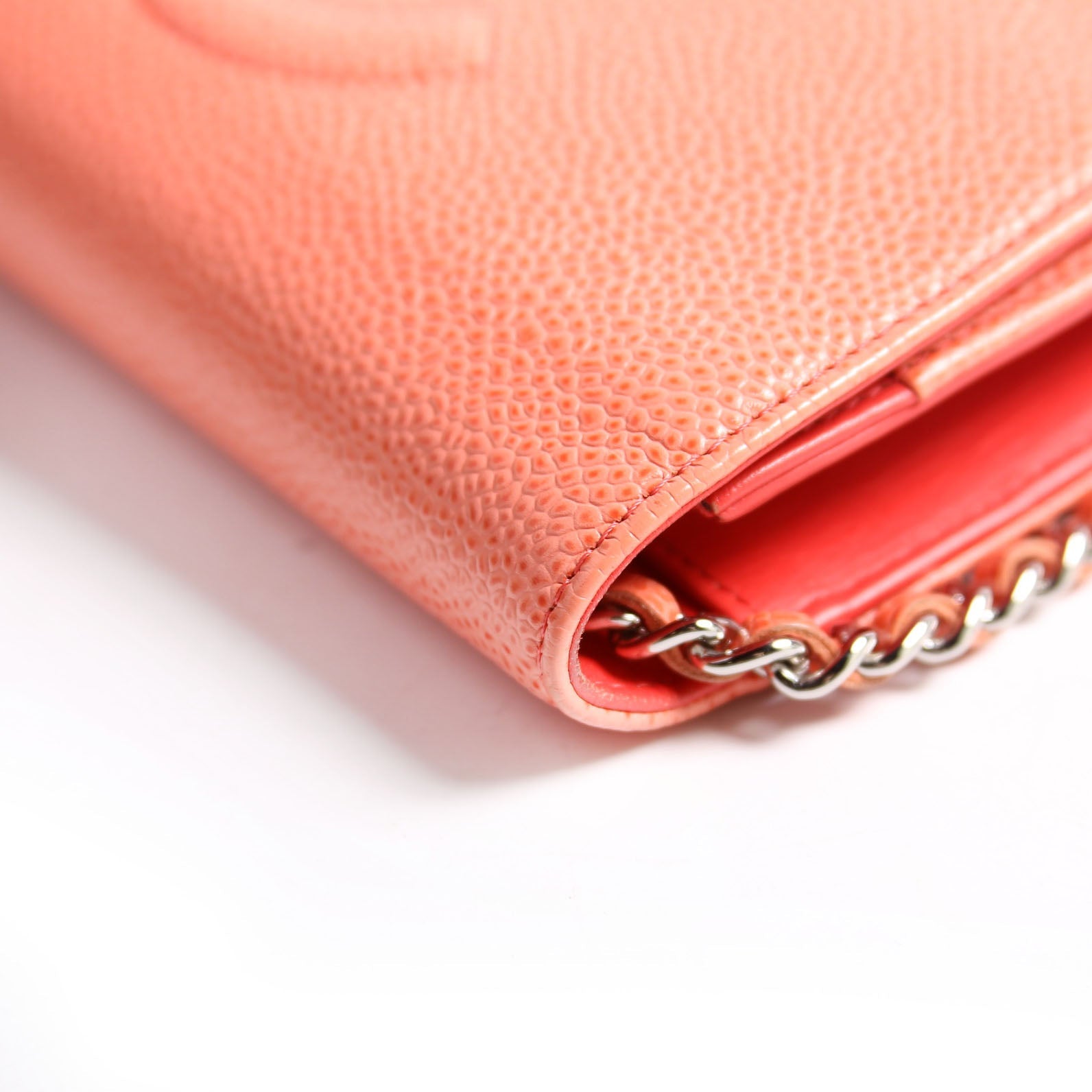 Chanel WOC Timeless CC Caviar Coral