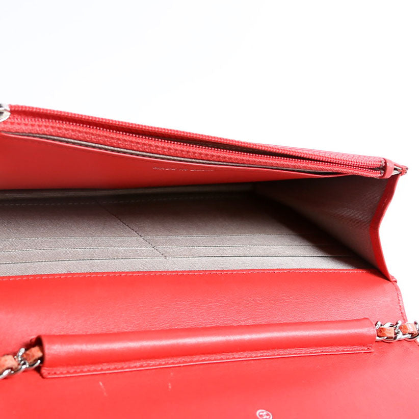 Chanel WOC Timeless CC Caviar Coral
