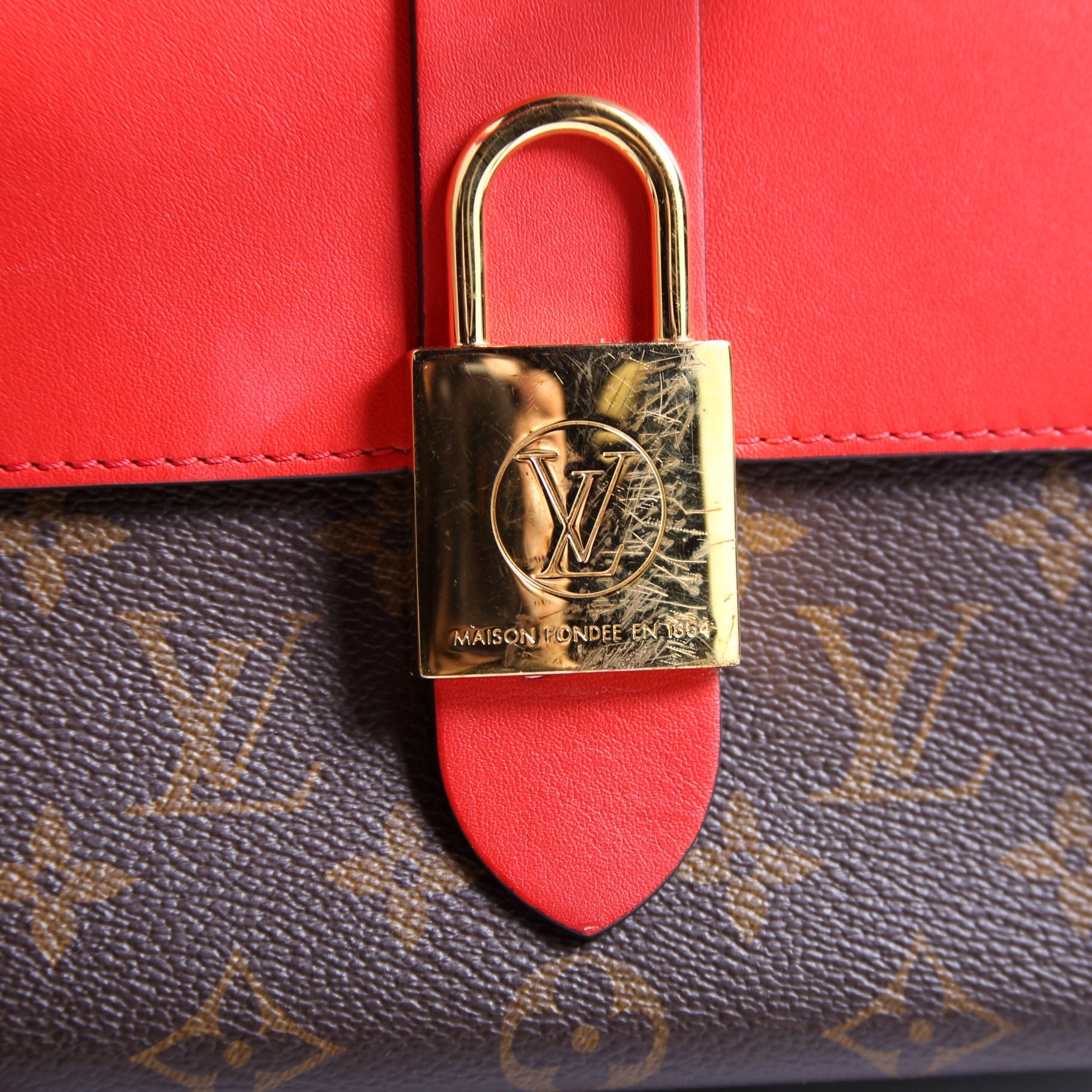 Louis Vuitton Locky BB Monogram Red