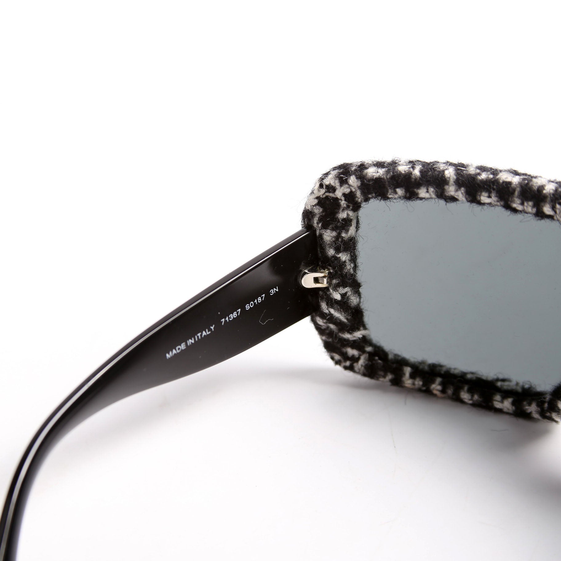Chanel 71367 Shield Acetate Tweed