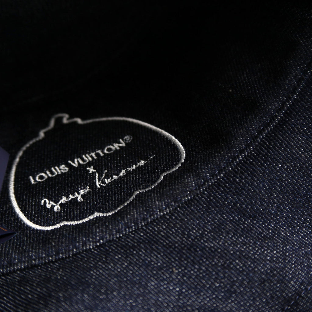 Louis Vuitton Bucket Denim Kusama Painted Dots Size Small