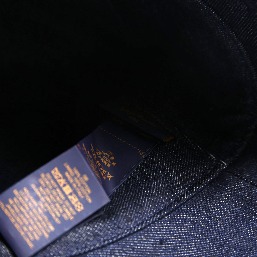 Louis Vuitton Bucket Denim Kusama Painted Dots Size Small
