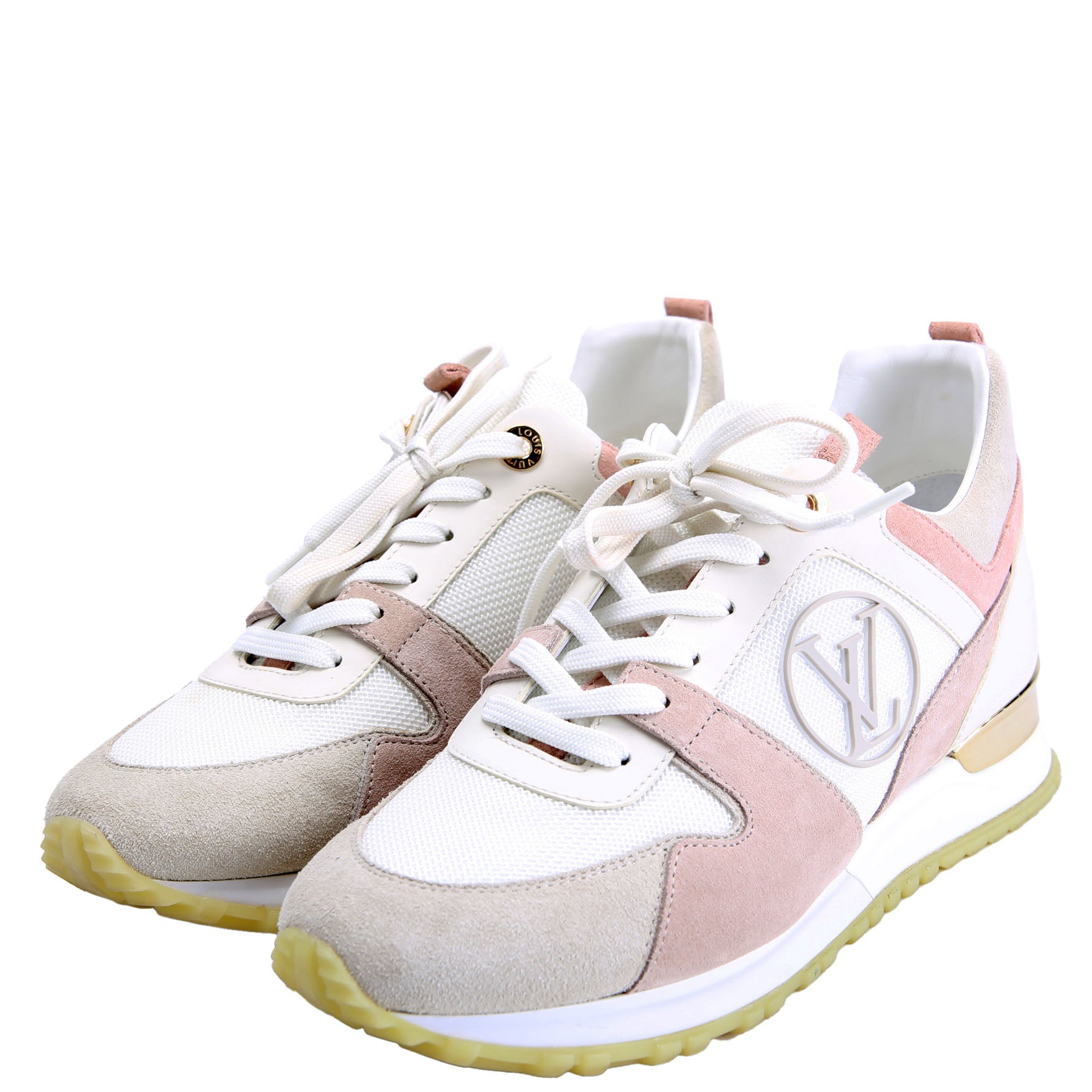Louis Vuitton Run Away Sneakers Size 37 White/Blush