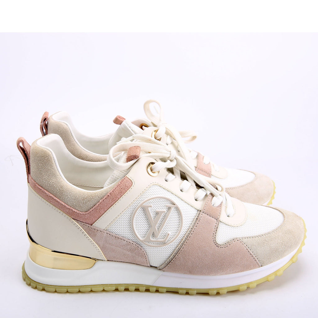 Louis Vuitton Run Away Sneakers Size 37 White/Blush