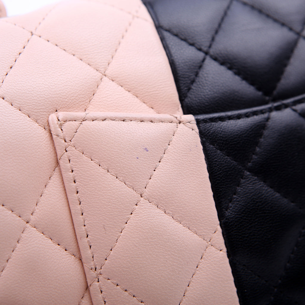 Chanel Classic Flap Mini Rectangle Lambskin RFID Black/Pink
