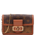 Louis Vuitton Dauphine Chain Wallet Reverse Monogram