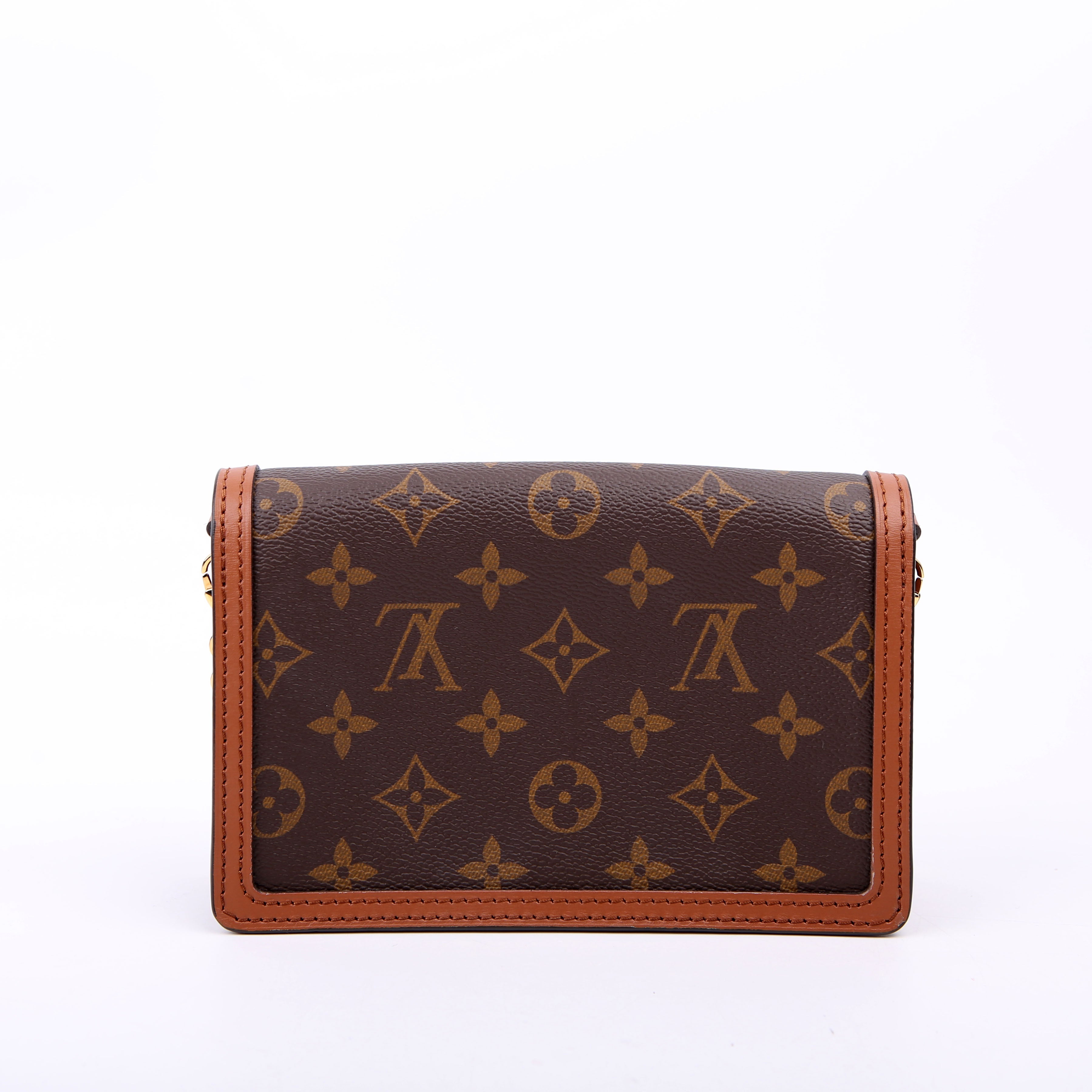 Louis Vuitton Dauphine Chain Wallet Reverse Monogram