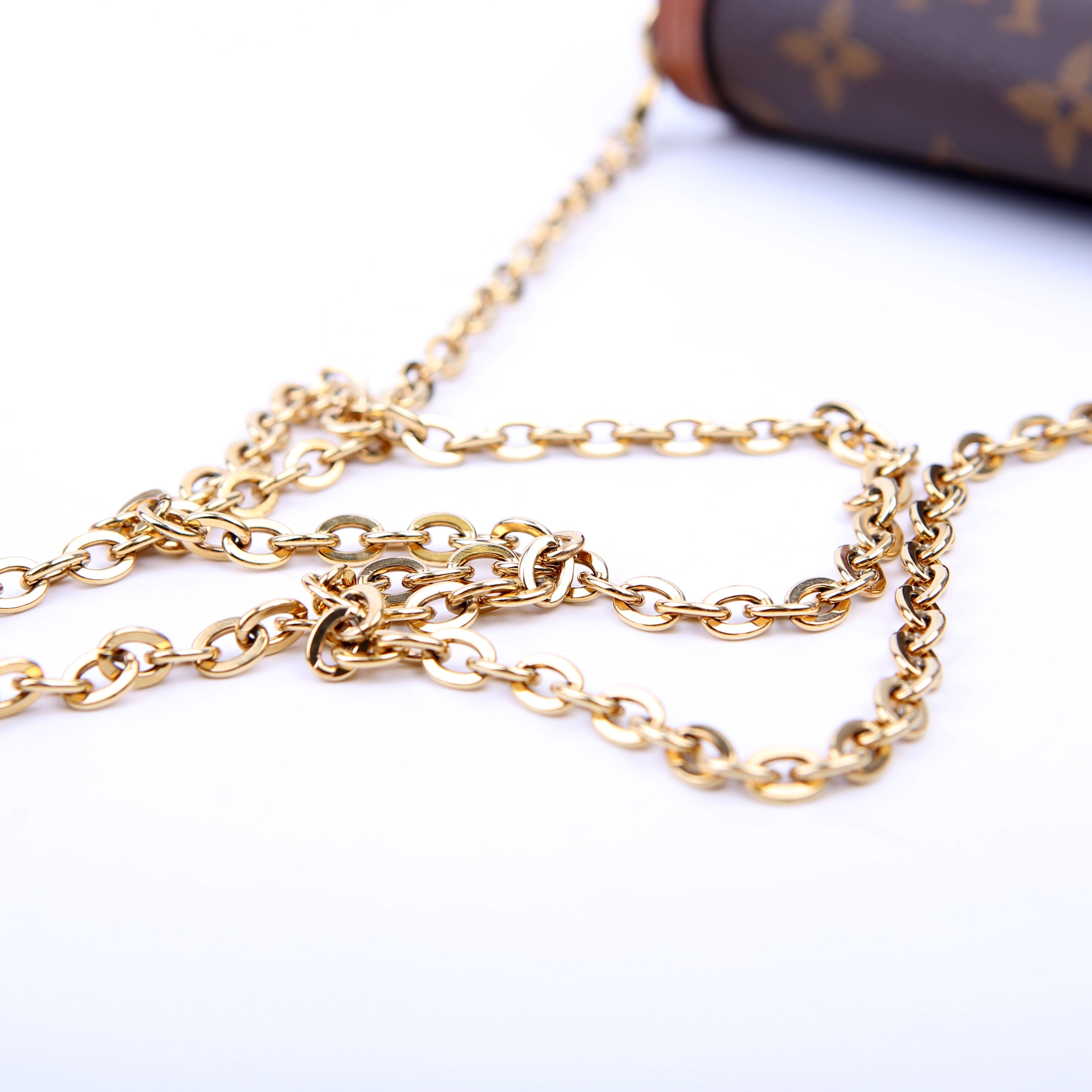 Louis Vuitton Dauphine Chain Wallet Reverse Monogram