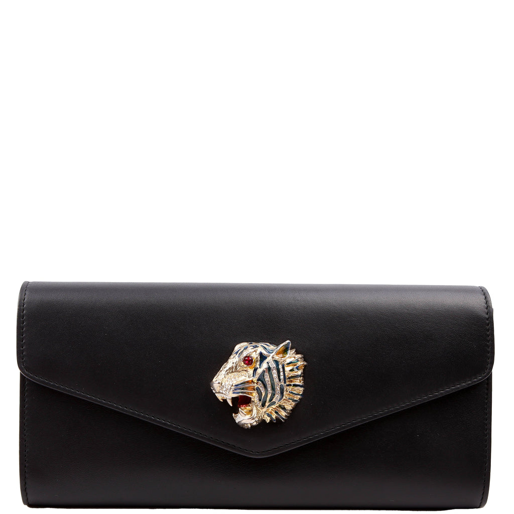 Gucci 576532 Rajah Broadway Clutch Black