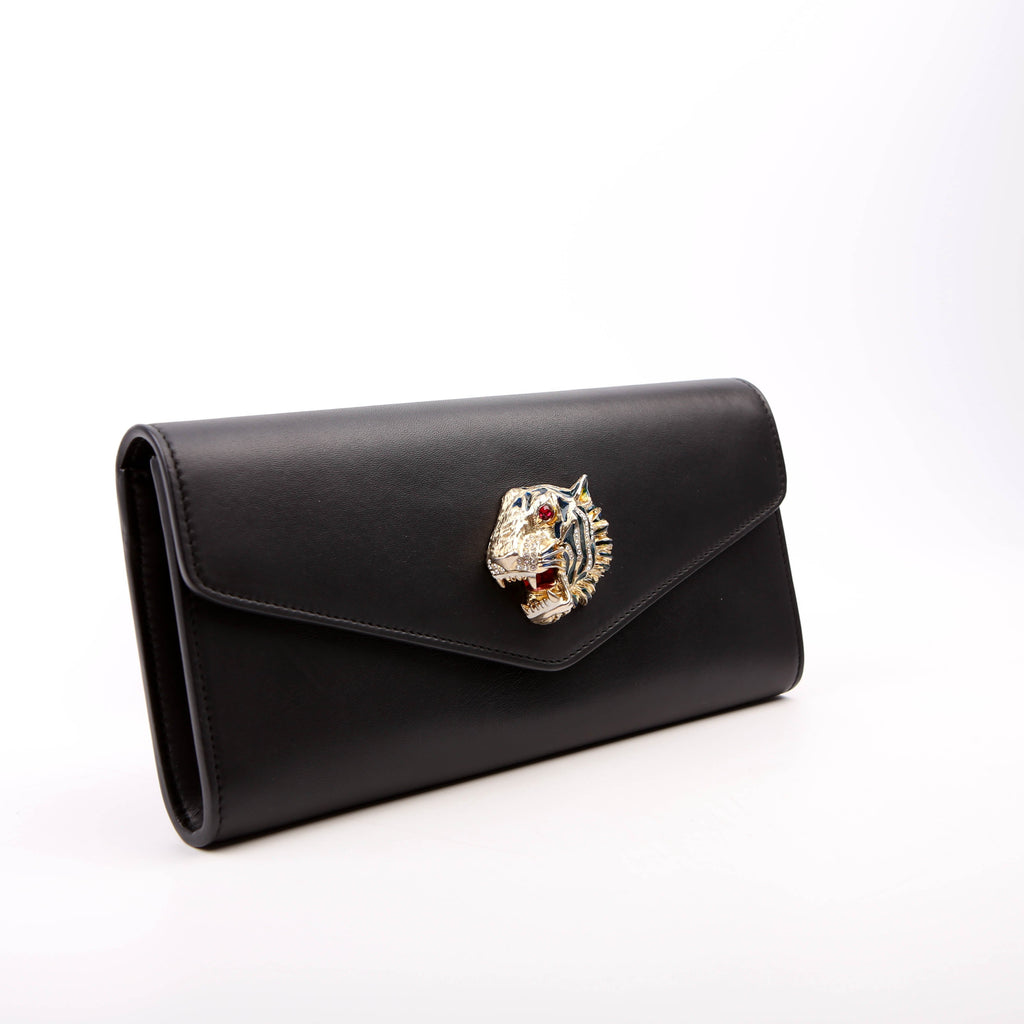 Gucci 576532 Rajah Broadway Clutch Black