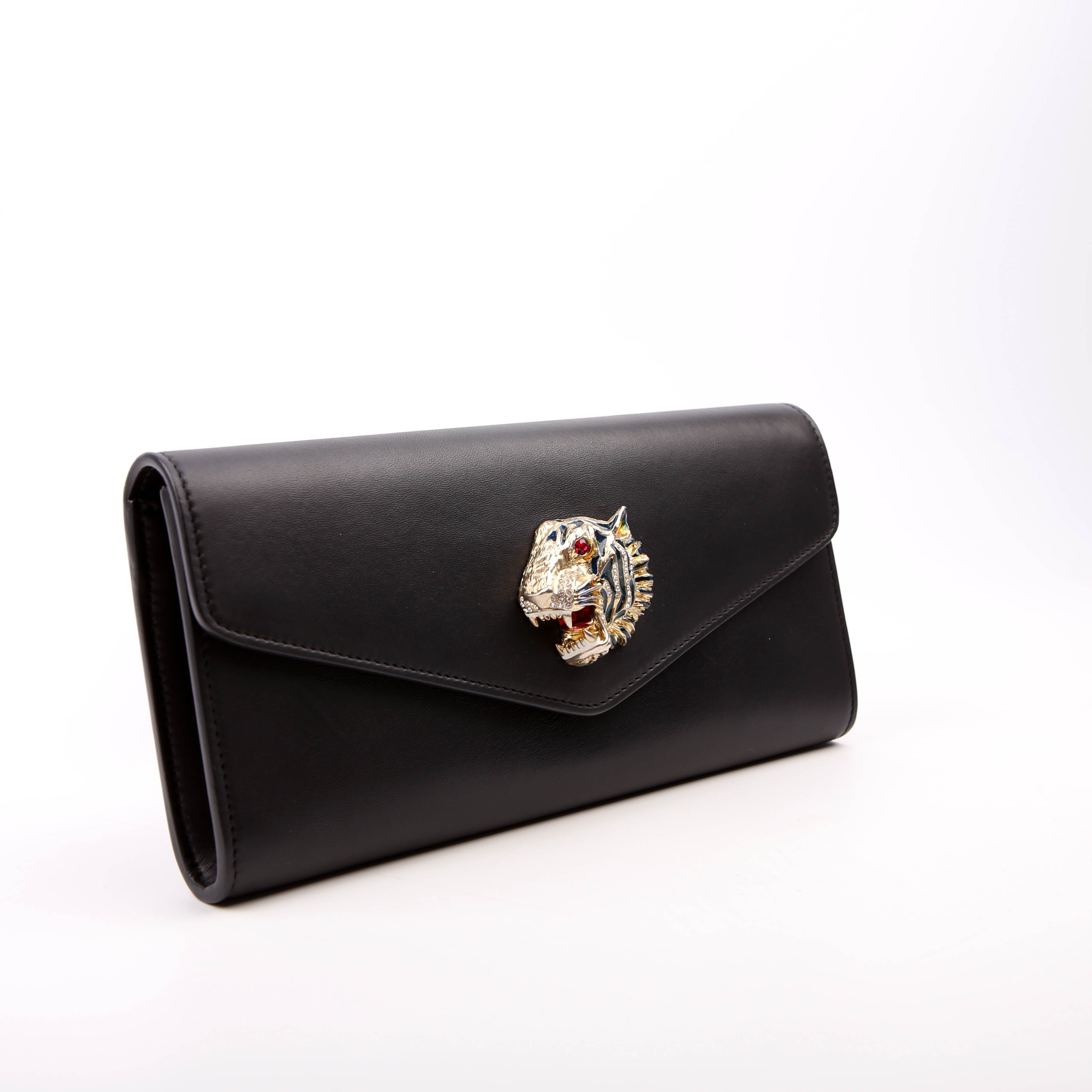 Gucci 576532 Rajah Broadway Clutch Black
