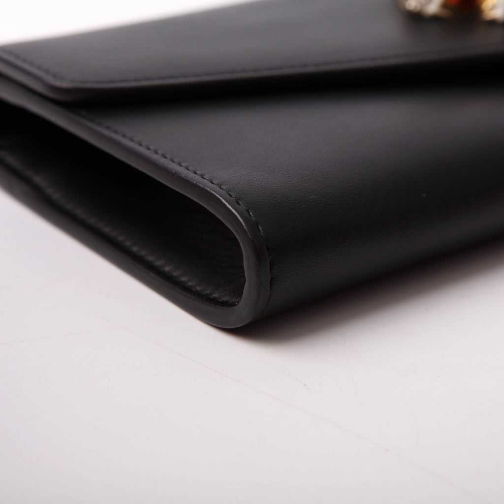 Gucci 576532 Rajah Broadway Clutch Black