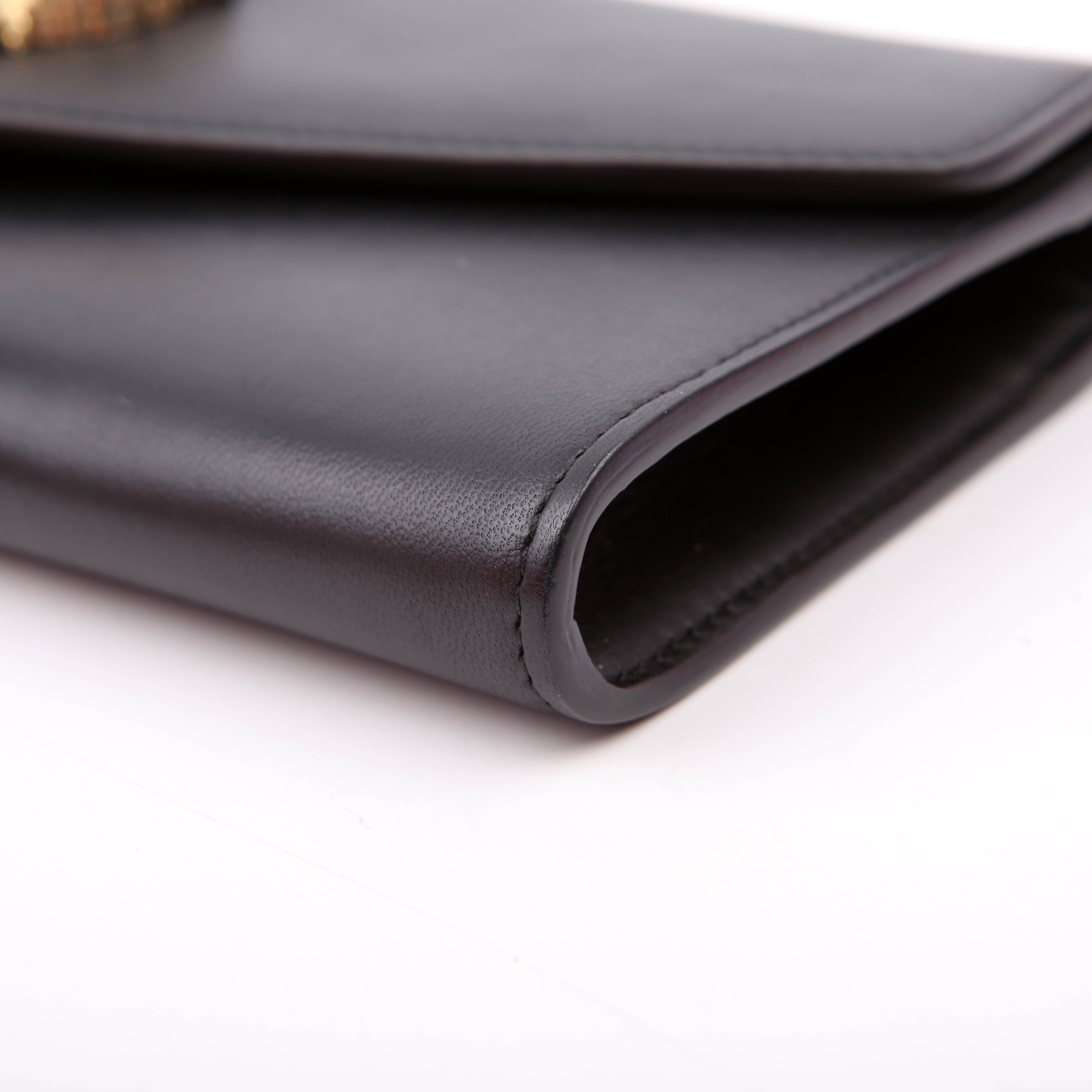 Gucci 576532 Rajah Broadway Clutch Black